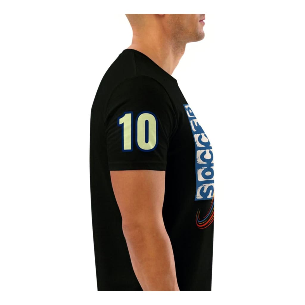 Athlegend Soccer Rave Retro Unisex Organic Cotton T-Shirt