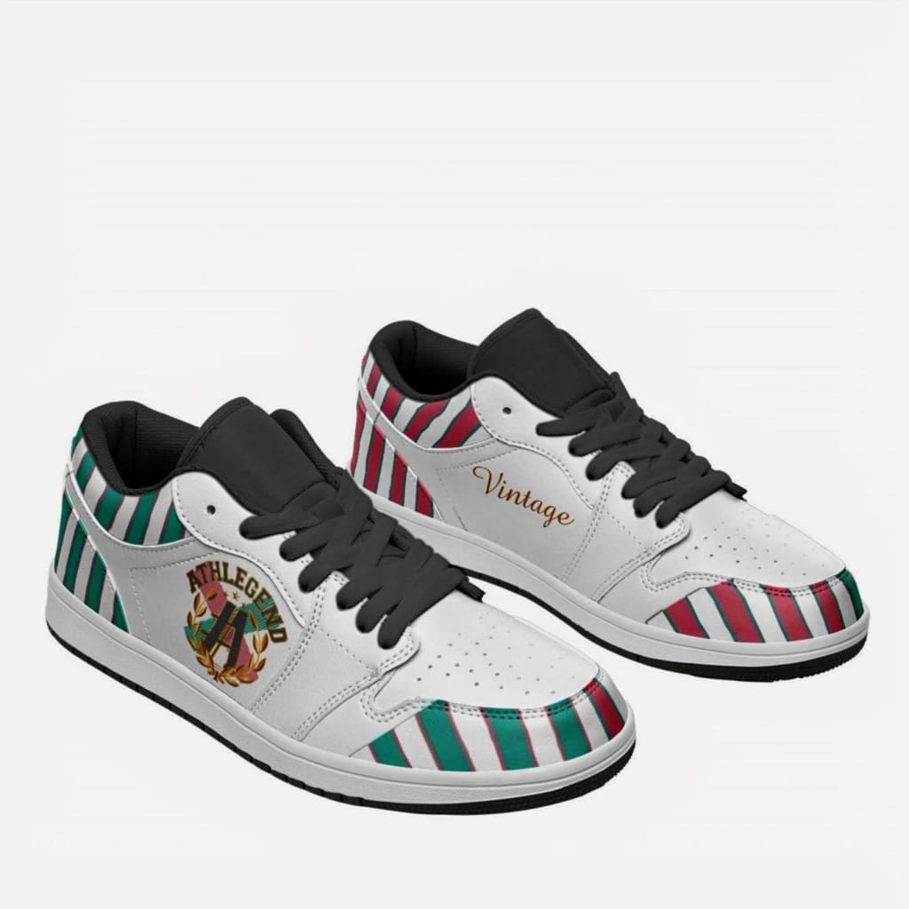 Athlegend Vintage Streak Ladies Low Top Leather Sneakers