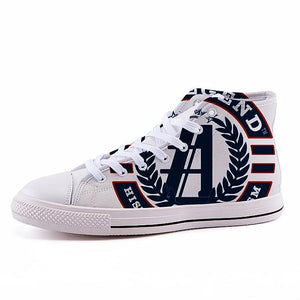 The Athlegend "Greatness Logo" High-top fashion canvas shoes