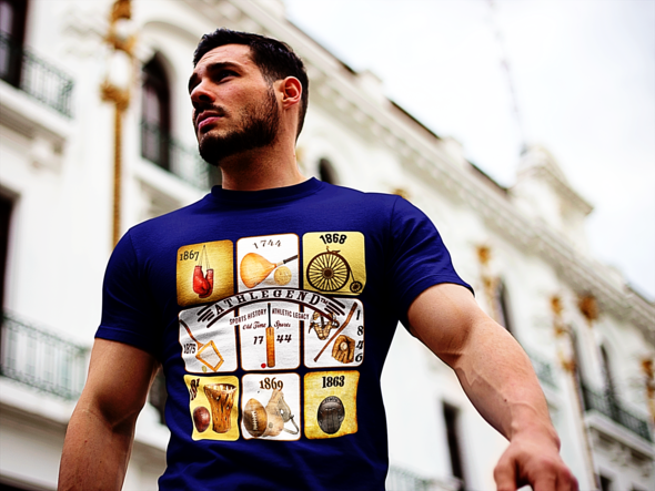Athlegend Classic Old Time Sports Collage Tee