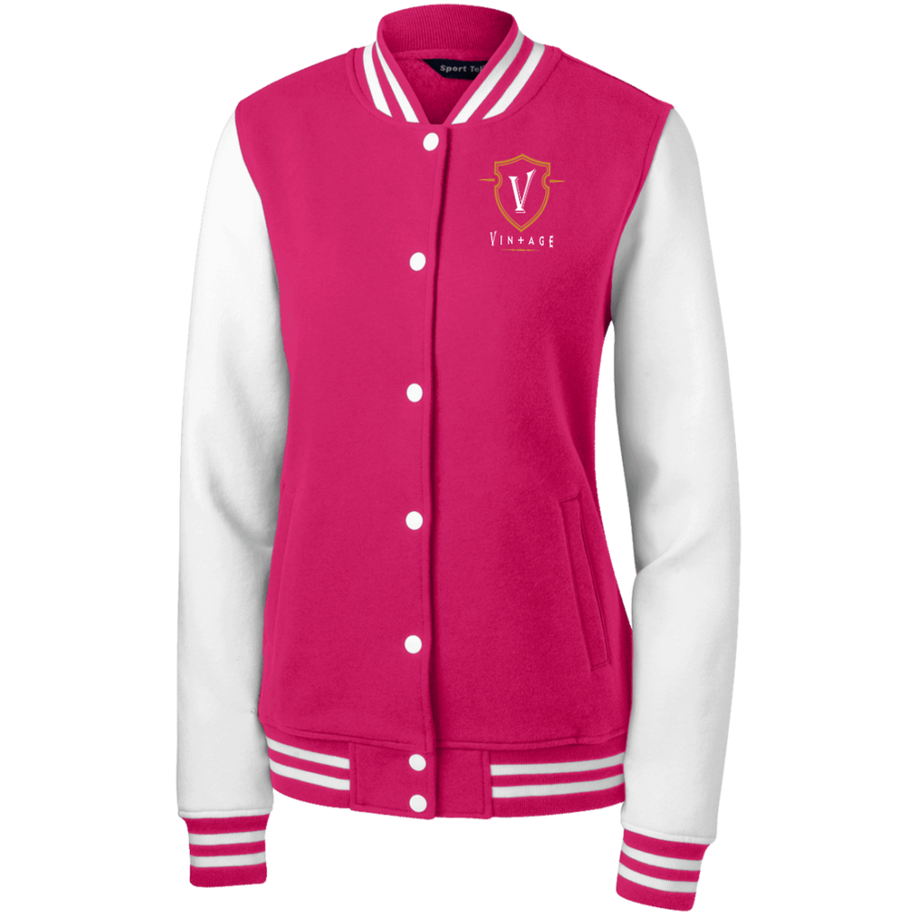 The Athlegend Vintage Crest Ladies Letterman Jacket by Sport-Tek