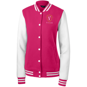 The Athlegend Vintage Crest Ladies Letterman Jacket by Sport-Tek