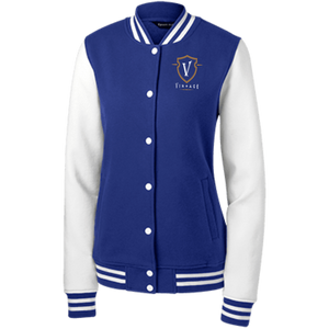 The Athlegend Vintage Crest Ladies Letterman Jacket by Sport-Tek