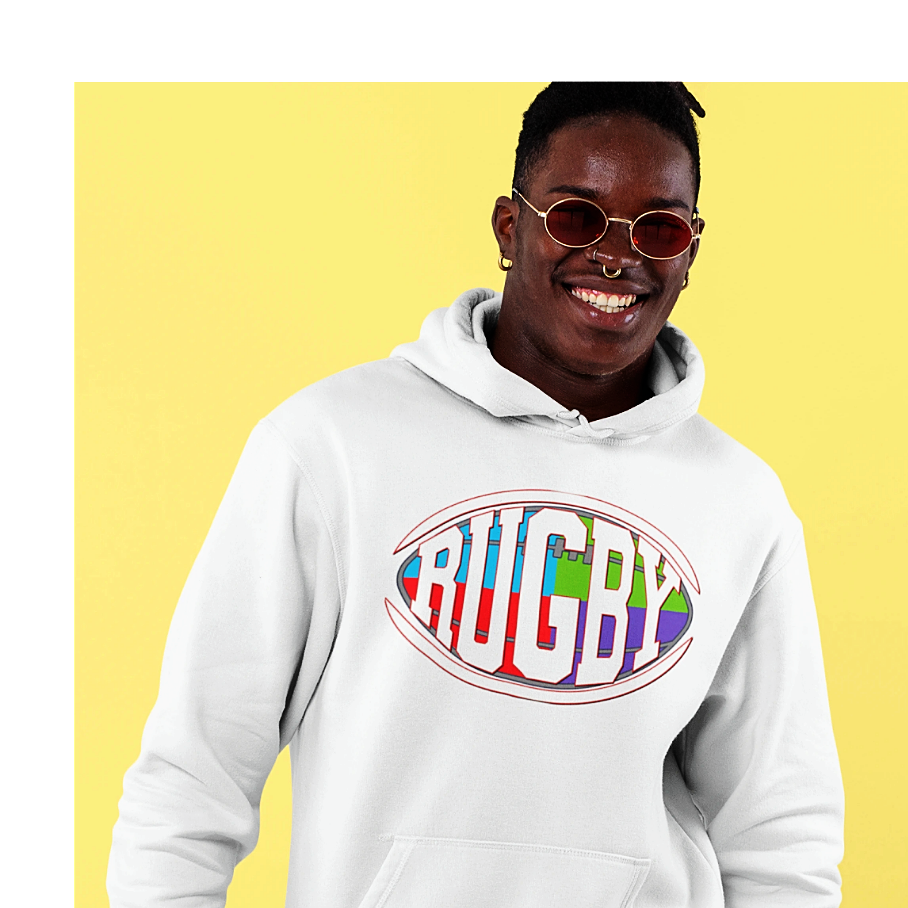 Athlegend Old Rugby Retro Unisex Hoodie