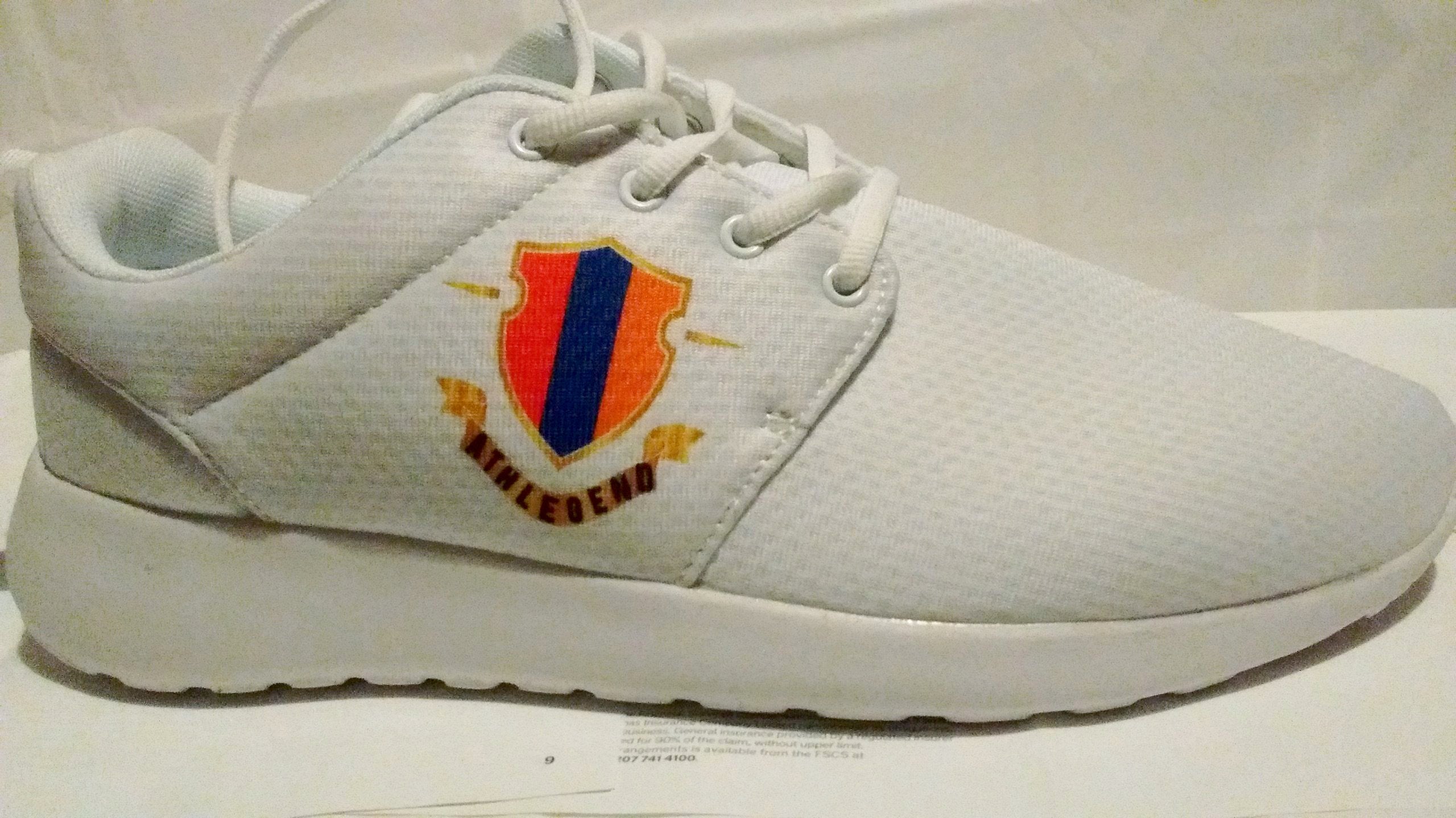 The Athlegend Majestic Crest Lightweight Fashion Sneakers - White