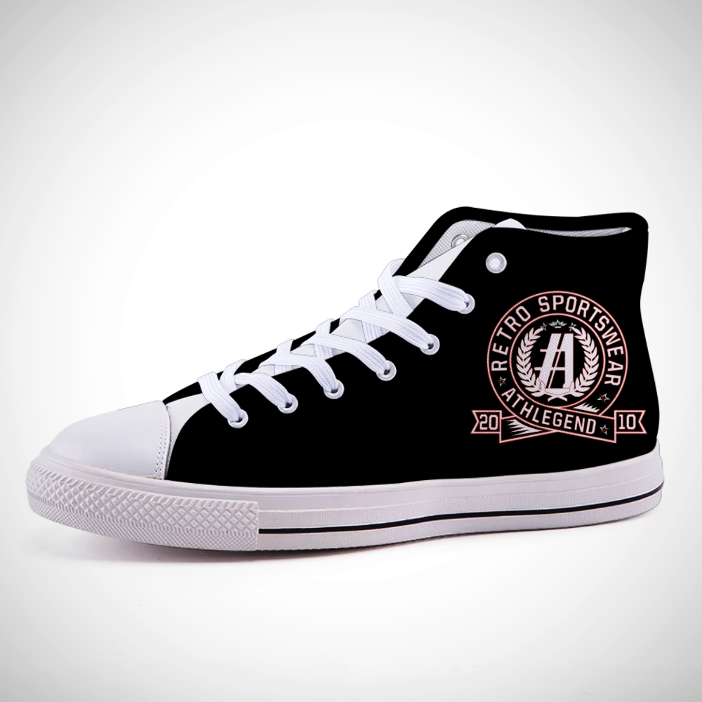 Athlegend G2 Retro High Top Unisex Shoes (Black)